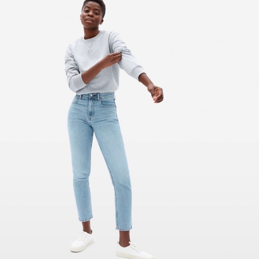 Everlane Cheeky Straight Jean Sky Blue 31 Ankle